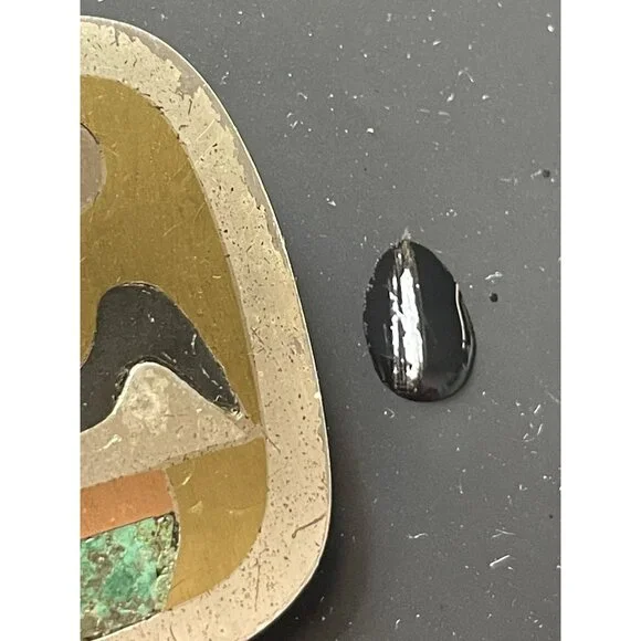 Los Castillo Sterling Silver Mixed Metals Parrot Pendant Brooch Signed 63 - Picture 3 of 14